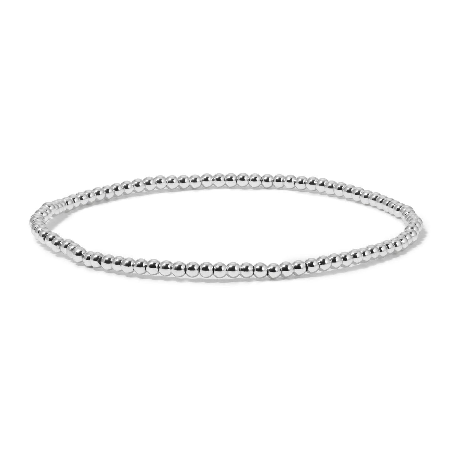 Fashion Fortunes 3mm Silver Round Bead Bracelet