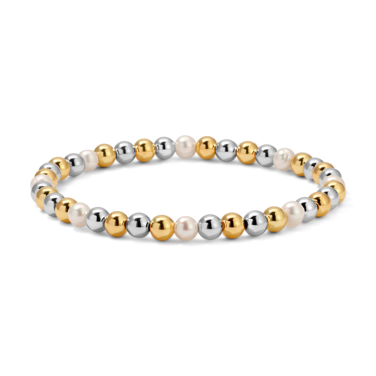 Gold, Silver & Pearl Bracelets