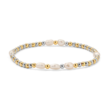 Fashion Fortunes Gold, Silver & Pearl Bracelets