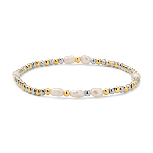 Gold, Silver & Pearl Bracelets