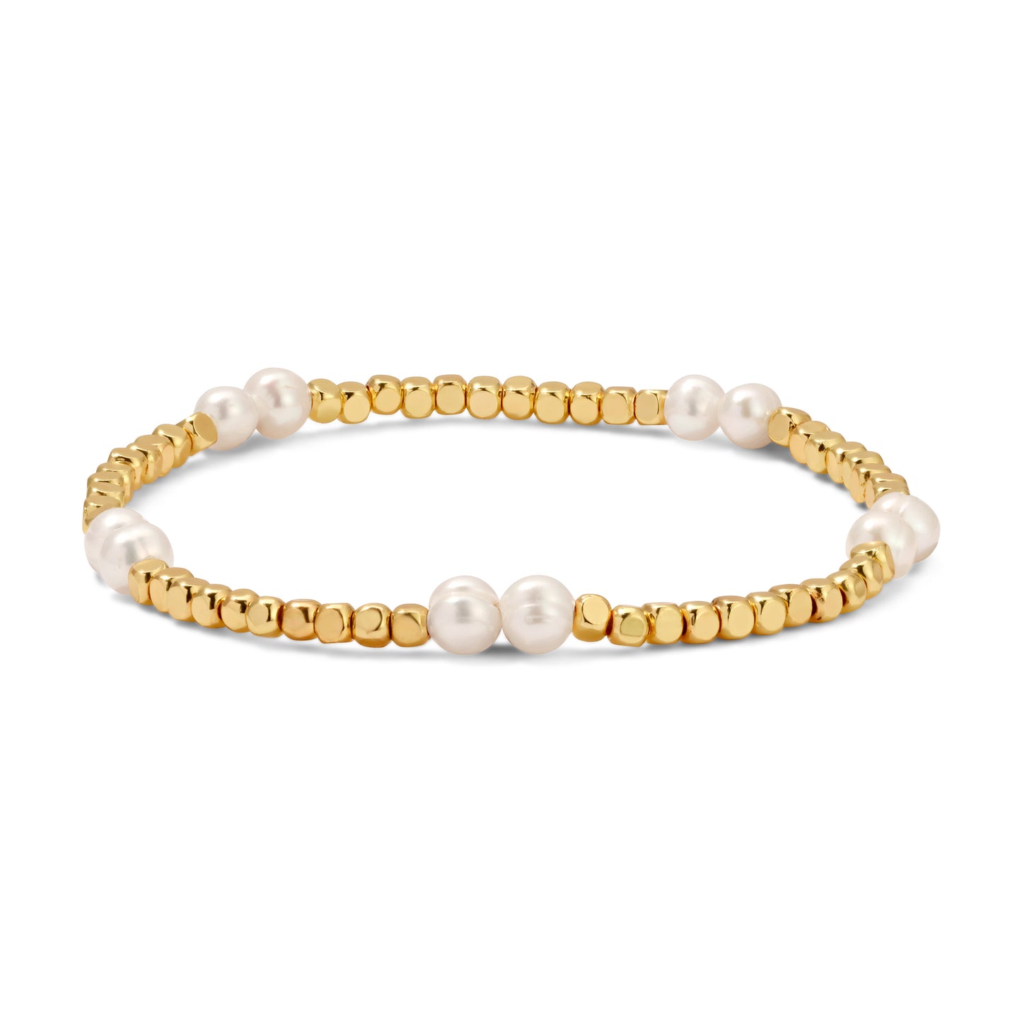 Gold, Silver & Pearl Bracelets