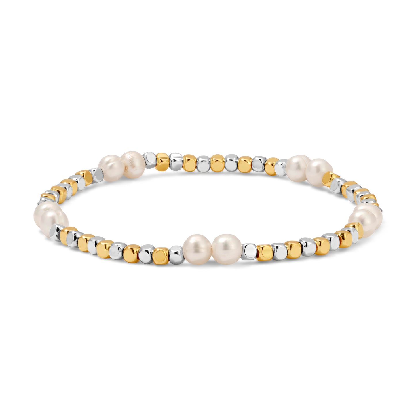 Gold, Silver & Pearl Bracelets