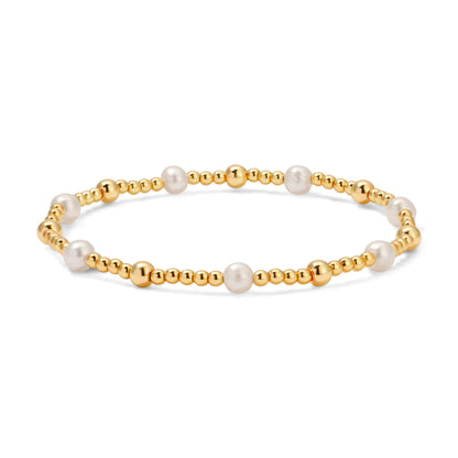 Fashion Fortunes Gold, Silver & Pearl Bracelets