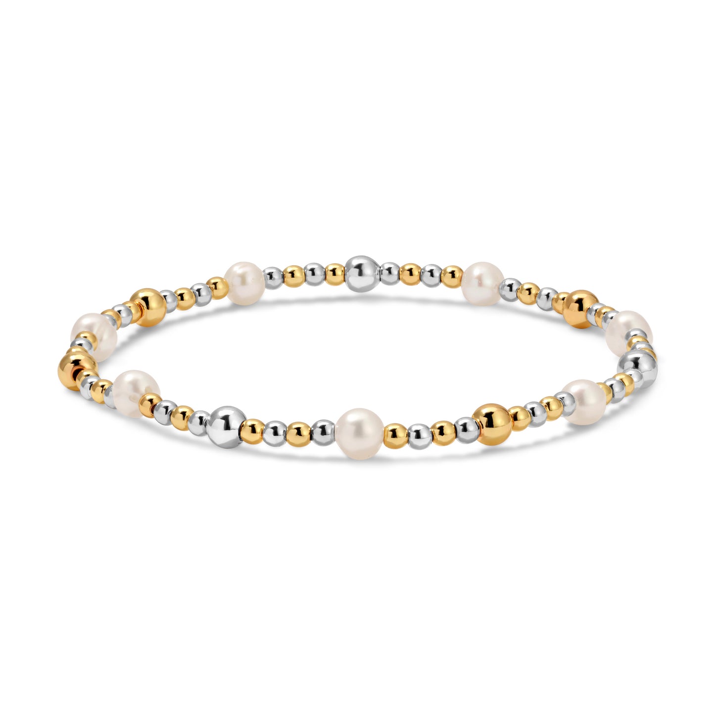 Gold, Silver & Pearl Bracelets