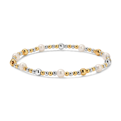 Fashion Fortunes Gold, Silver & Pearl Bracelets