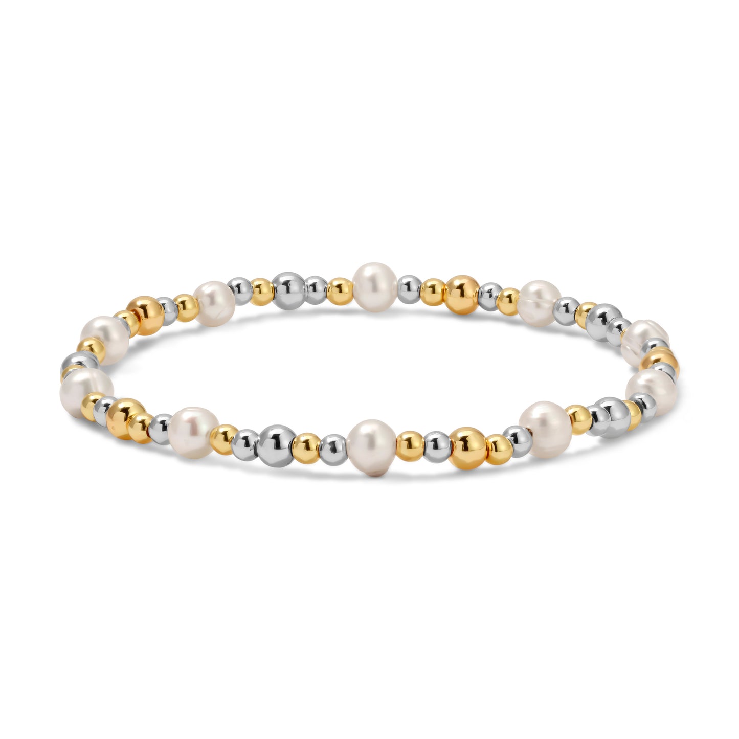 Gold, Silver & Pearl Bracelets