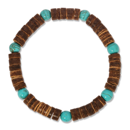 Coconut & Turquoise Bracelet