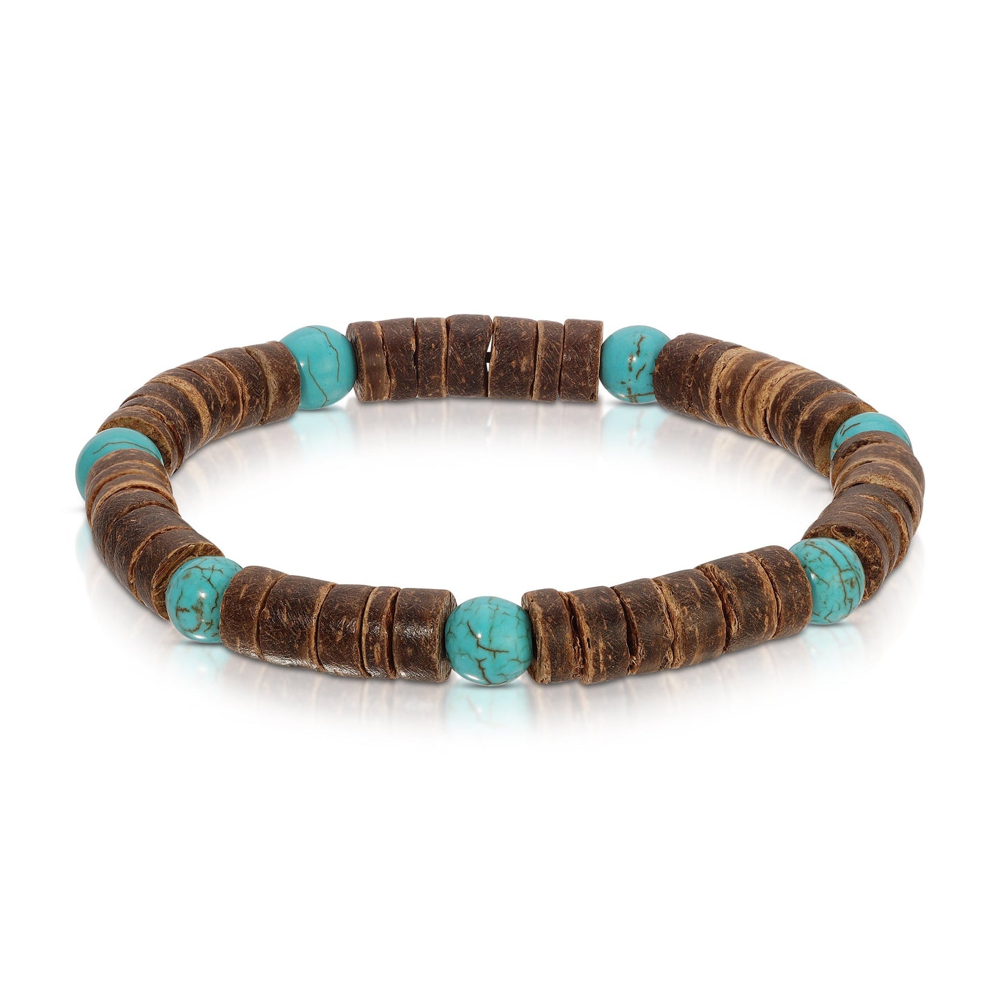 brown and turquoise bracelet