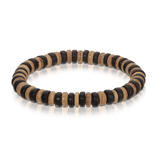 wooden beaded bracelet