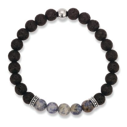 Black Onyx w/Denim Sodalite