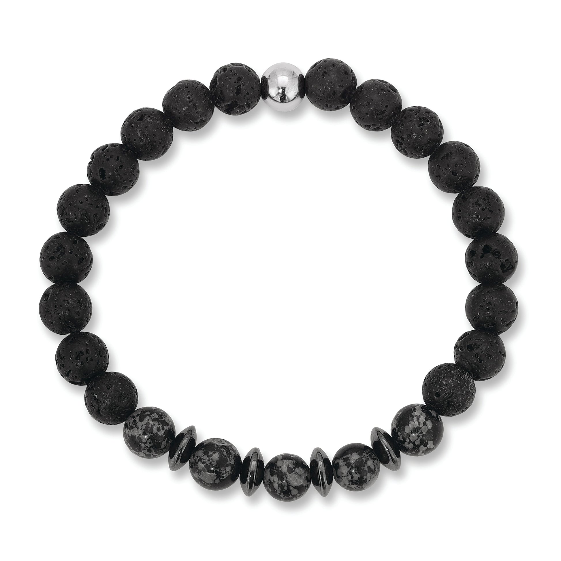 Snowflake Obsidian Obsidian Rock Bracelet NEW! Snowflake Obsidian