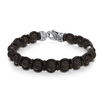 Lava Stone W/Black Leather