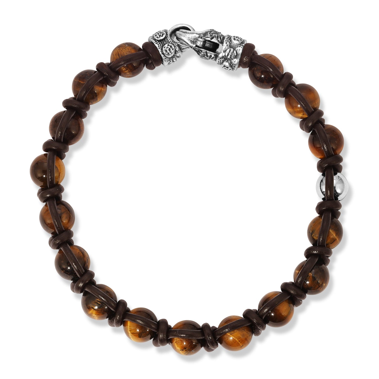 Tiger Eye W/Brown Leather