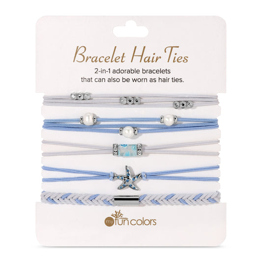 Light Blue Bracelet Hair Ties