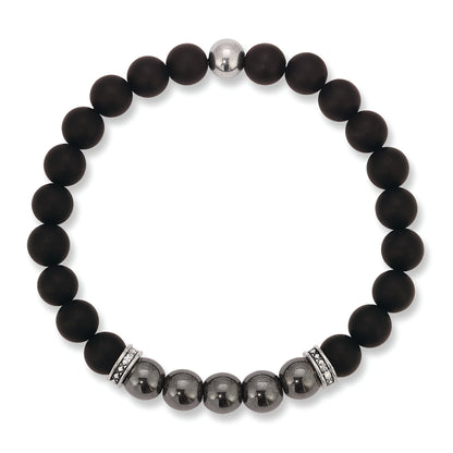 Black Onyx w/Hematite