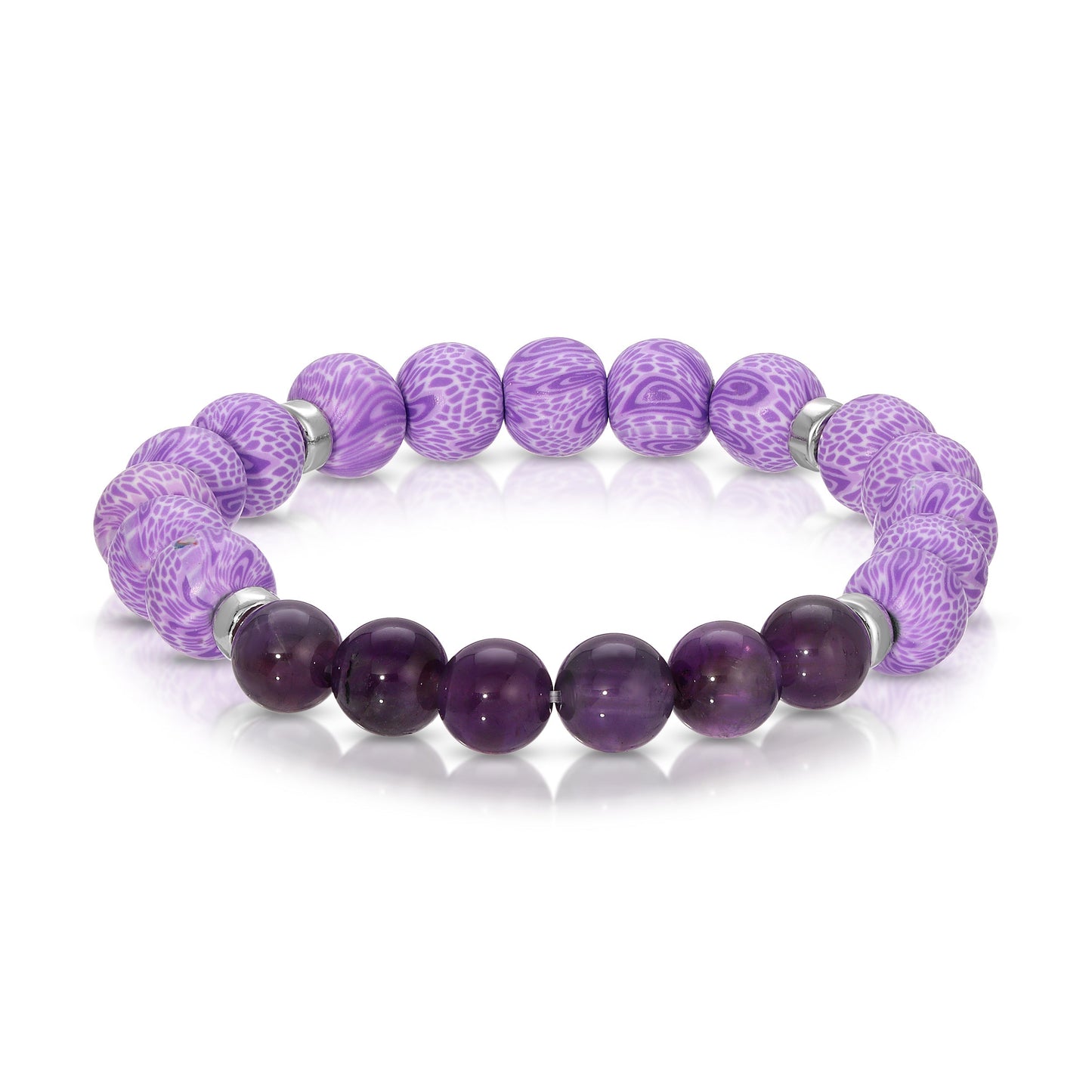 purple beaded bracelet