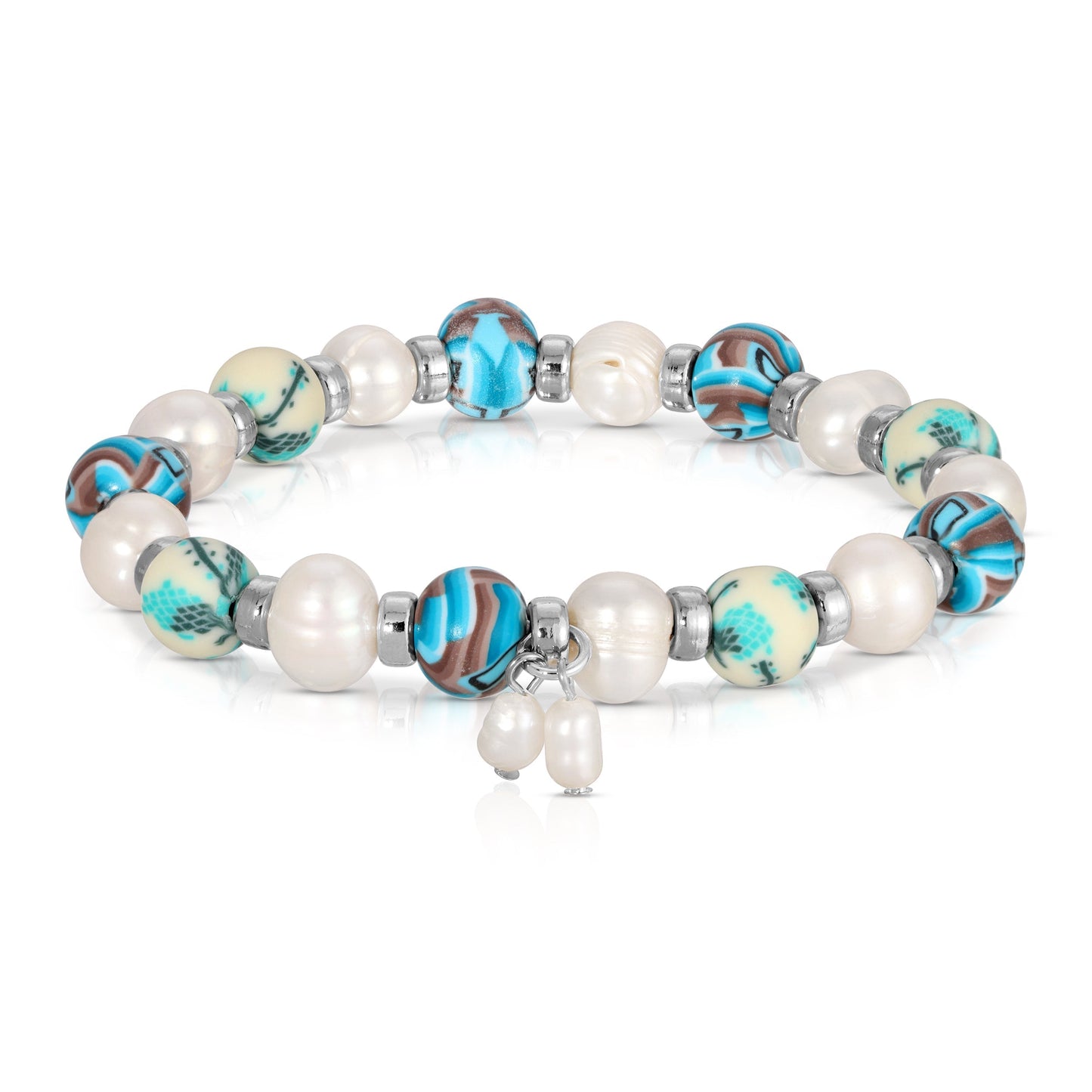 bracelet with multicolored beads