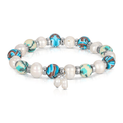 bracelet with multicolored beads