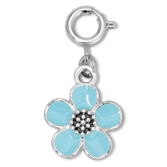 Aqua Flower Charm