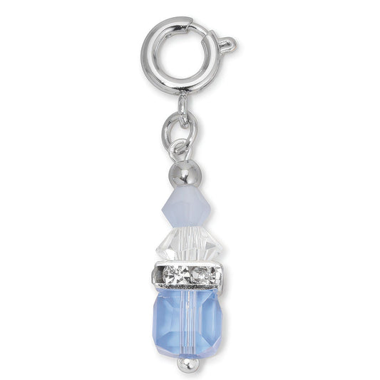 Aqua Crystal Drop Charm
