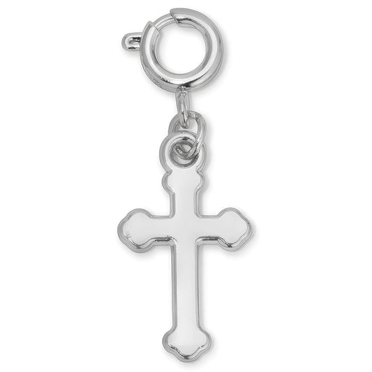 Silver Cross Charm