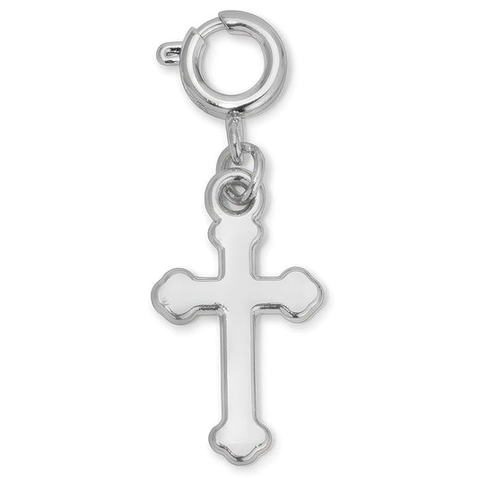 Silver Cross Charm