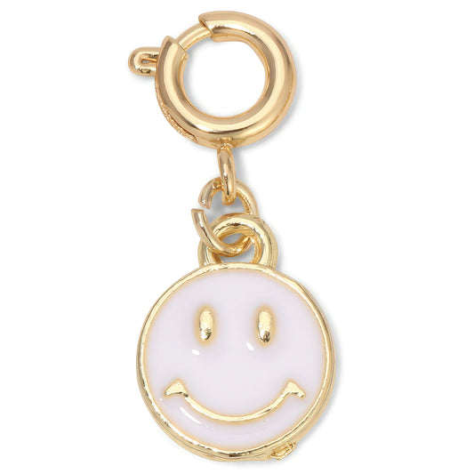 White Happy Face Charm
