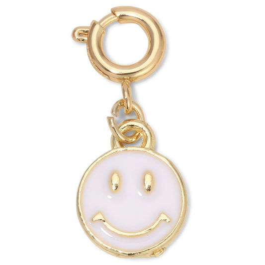 White Happy Face Charm