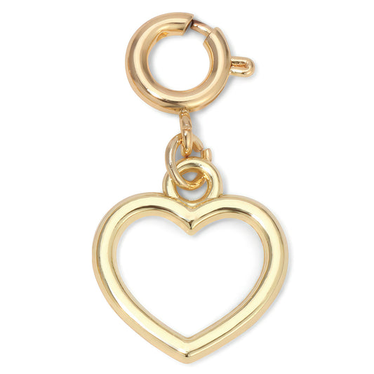 Gold Open Heart Charm