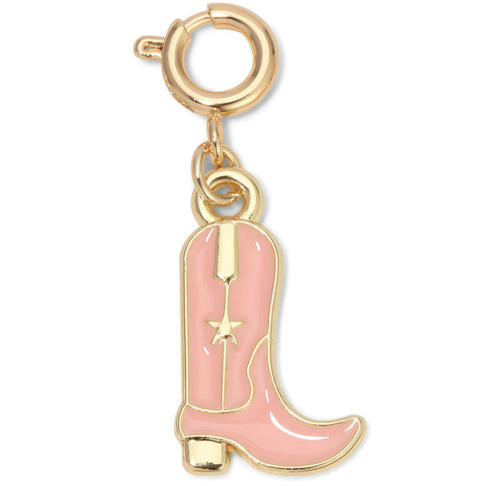 Pink Cowboy Boot Charm