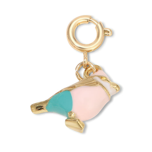 Pink & Turquoise Bird Charm