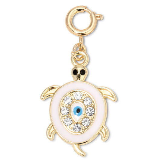 Rhinestone Turtle Charm