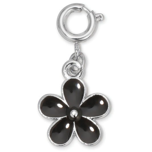Black Flower Charm