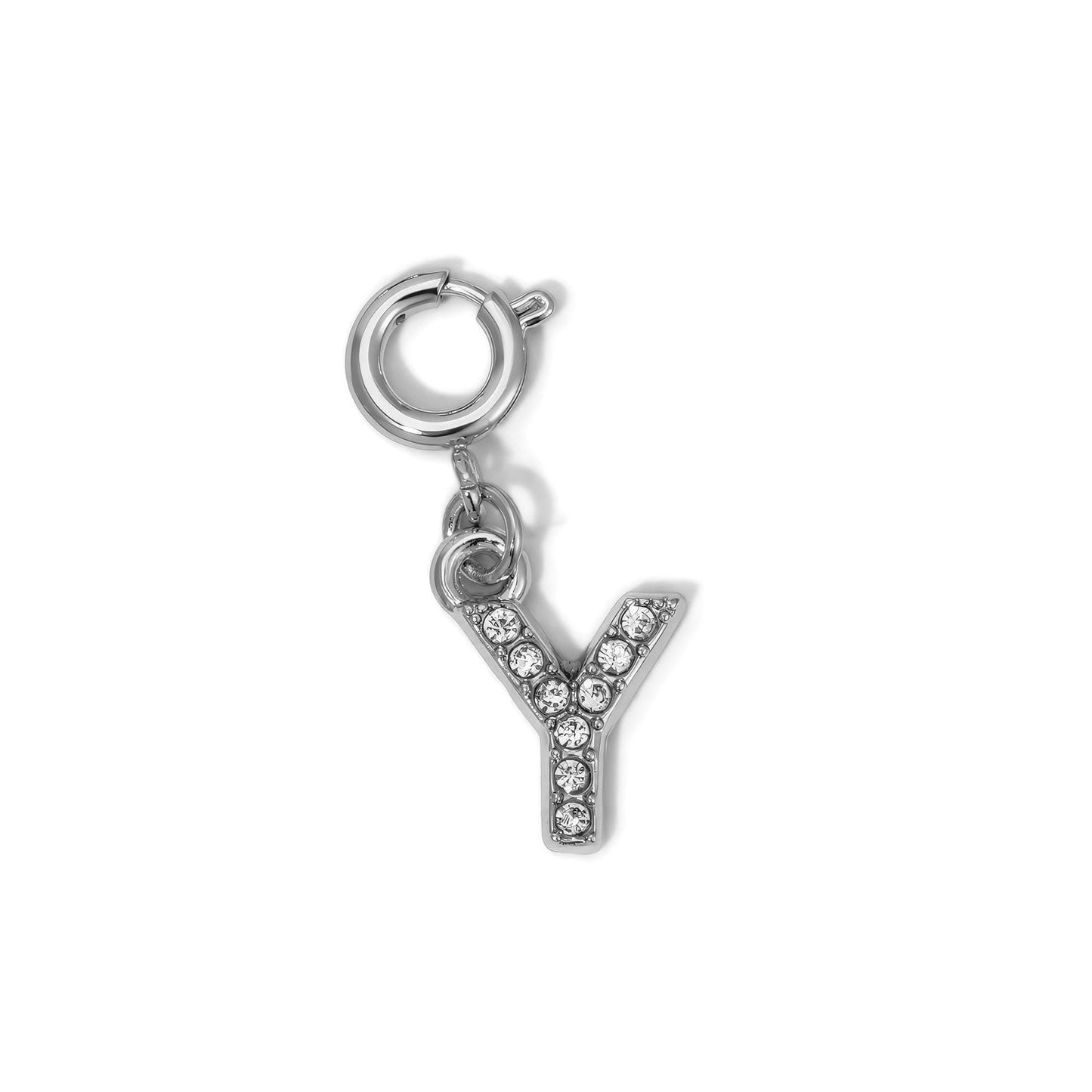sparkling letter y pendant charm