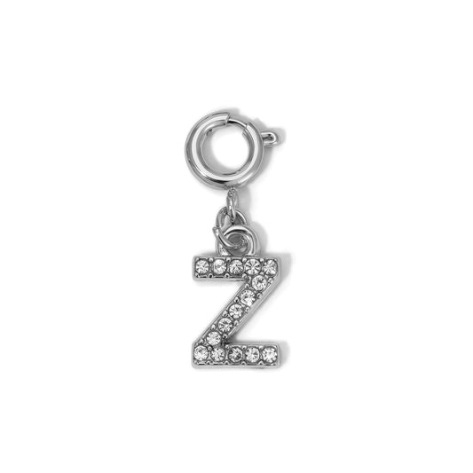sparkling z letter pendant charm
