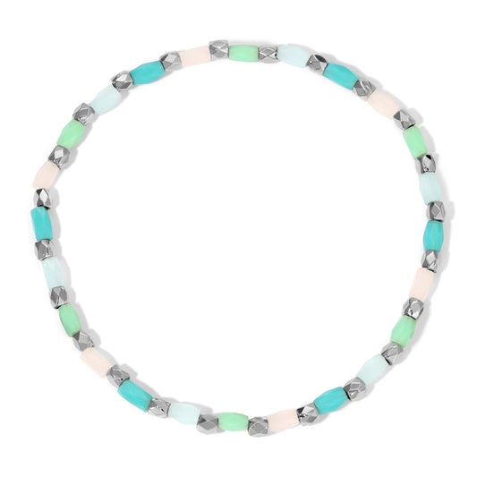 multicolored beaded necklace