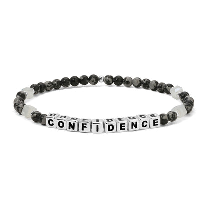 CONFIDENCE Colorful Words Bracelet