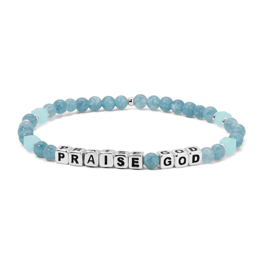 PRAISE GOD Colorful Words Bracelet