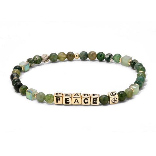 PEACE Colorful Words Bracelet