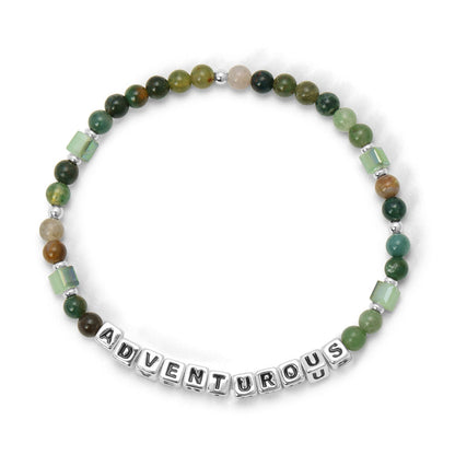 ADVENTUROUS Colorful Words Bracelet