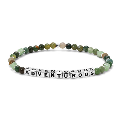ADVENTUROUS Colorful Words Bracelet