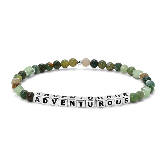 ADVENTUROUS Colorful Words Bracelet