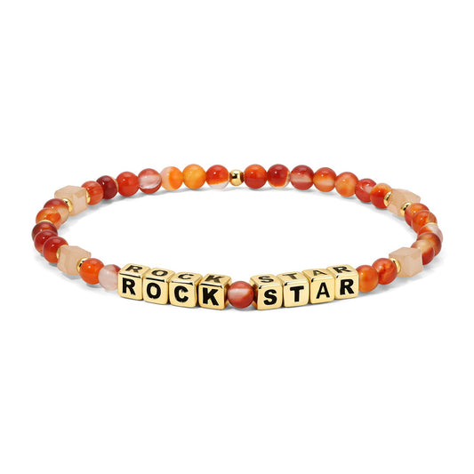 ROCK STAR Colorful Words Bracelet