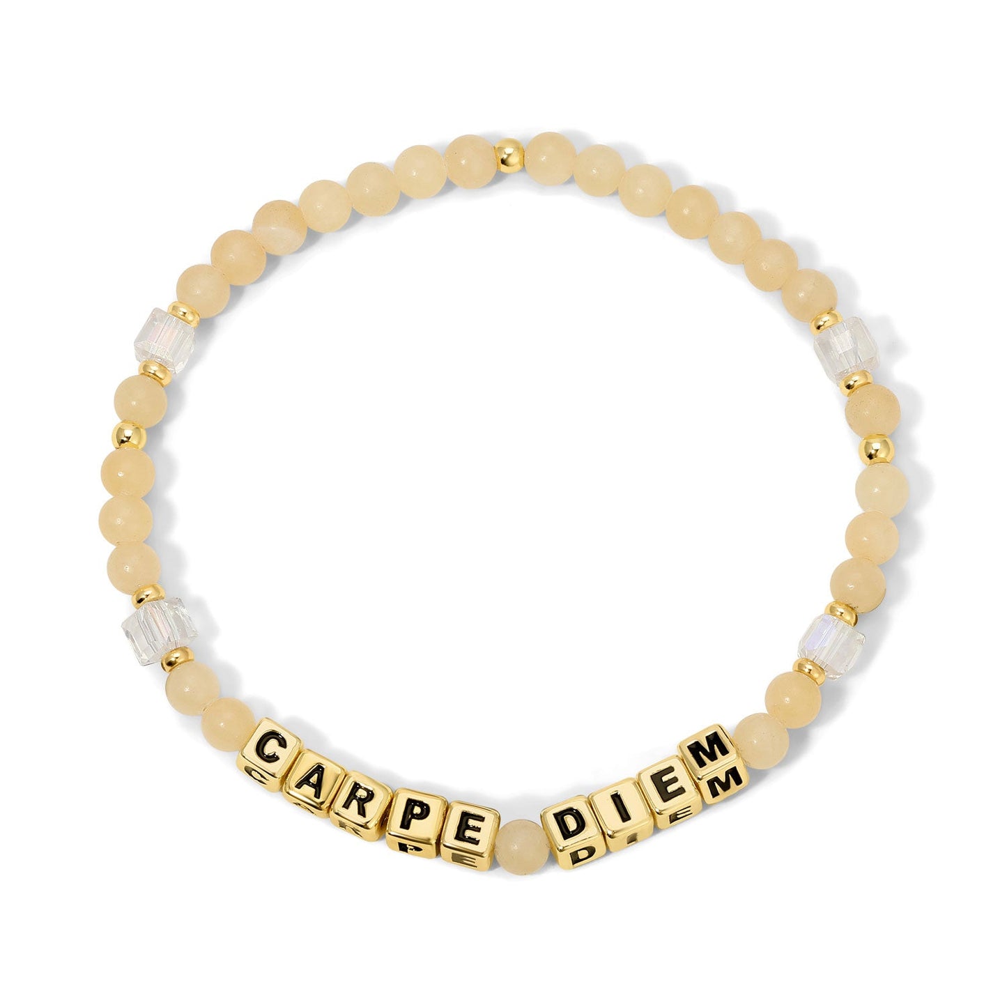 CARPE DIEM Colorful Words Bracelet