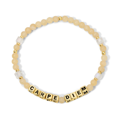 CARPE DIEM Colorful Words Bracelet