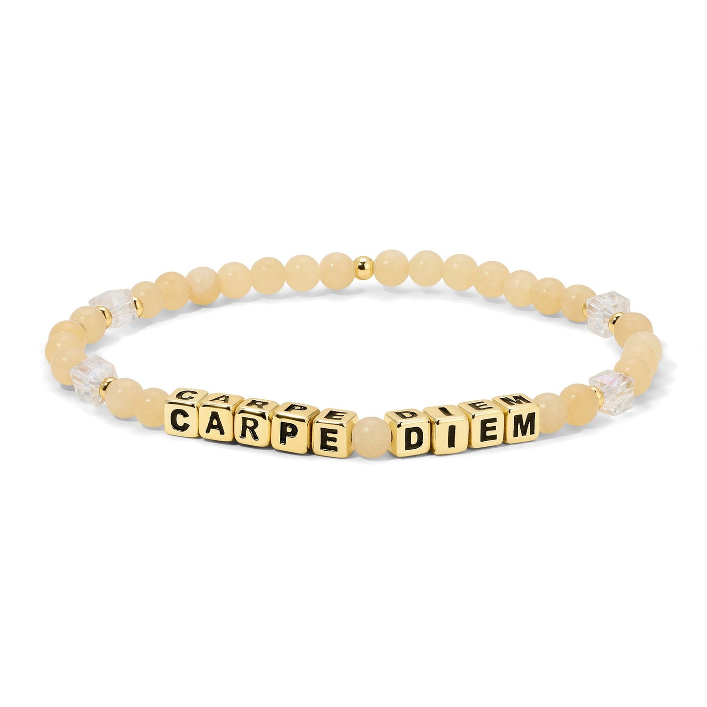 CARPE DIEM Colorful Words Bracelet