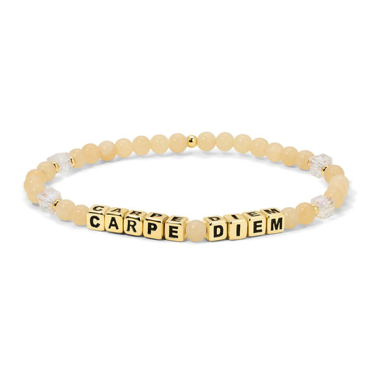 CARPE DIEM Colorful Words Bracelet
