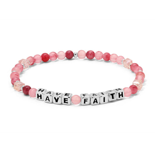 HAVE FAITH Colorful Words Bracelet