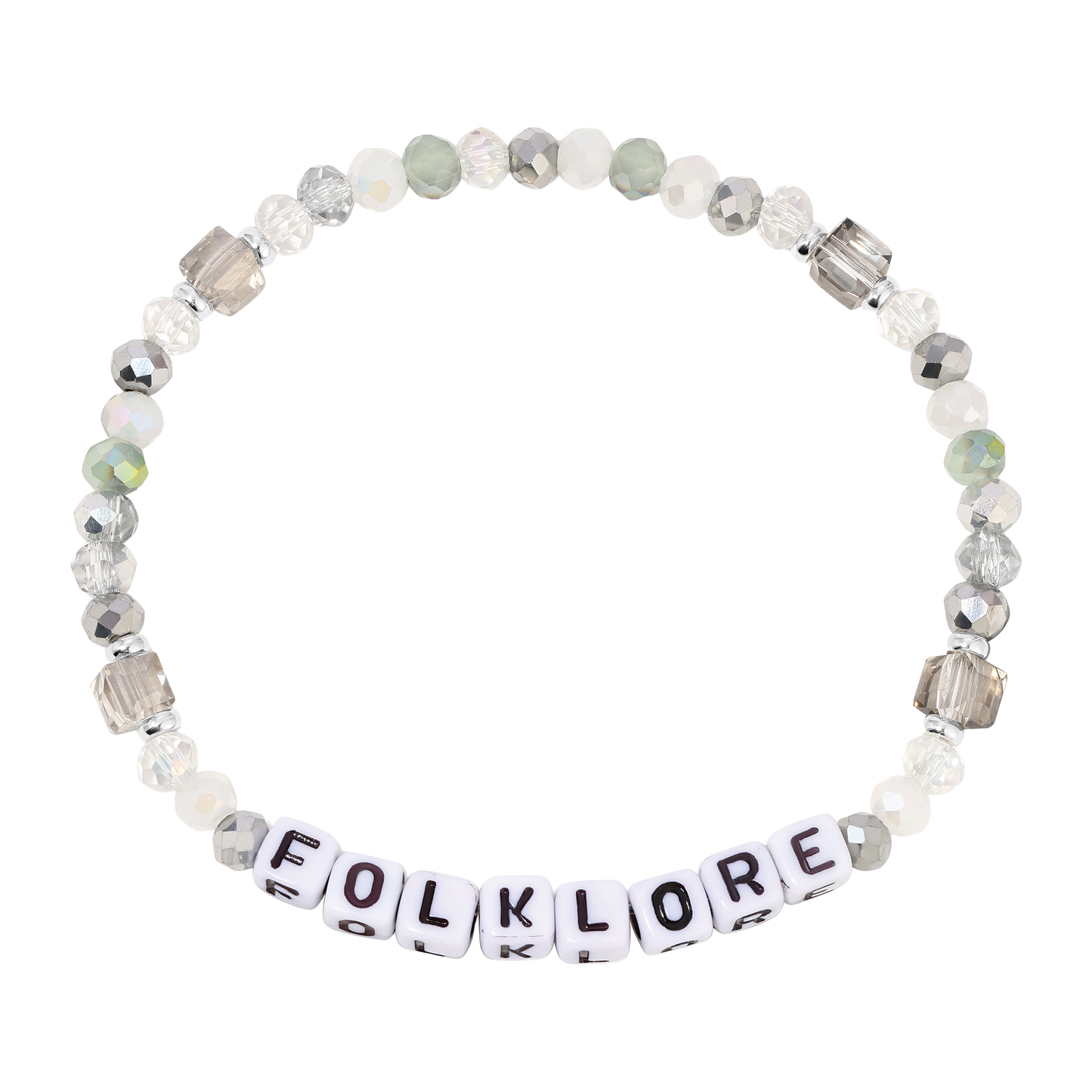 beaded bracelet with foklore letter beads