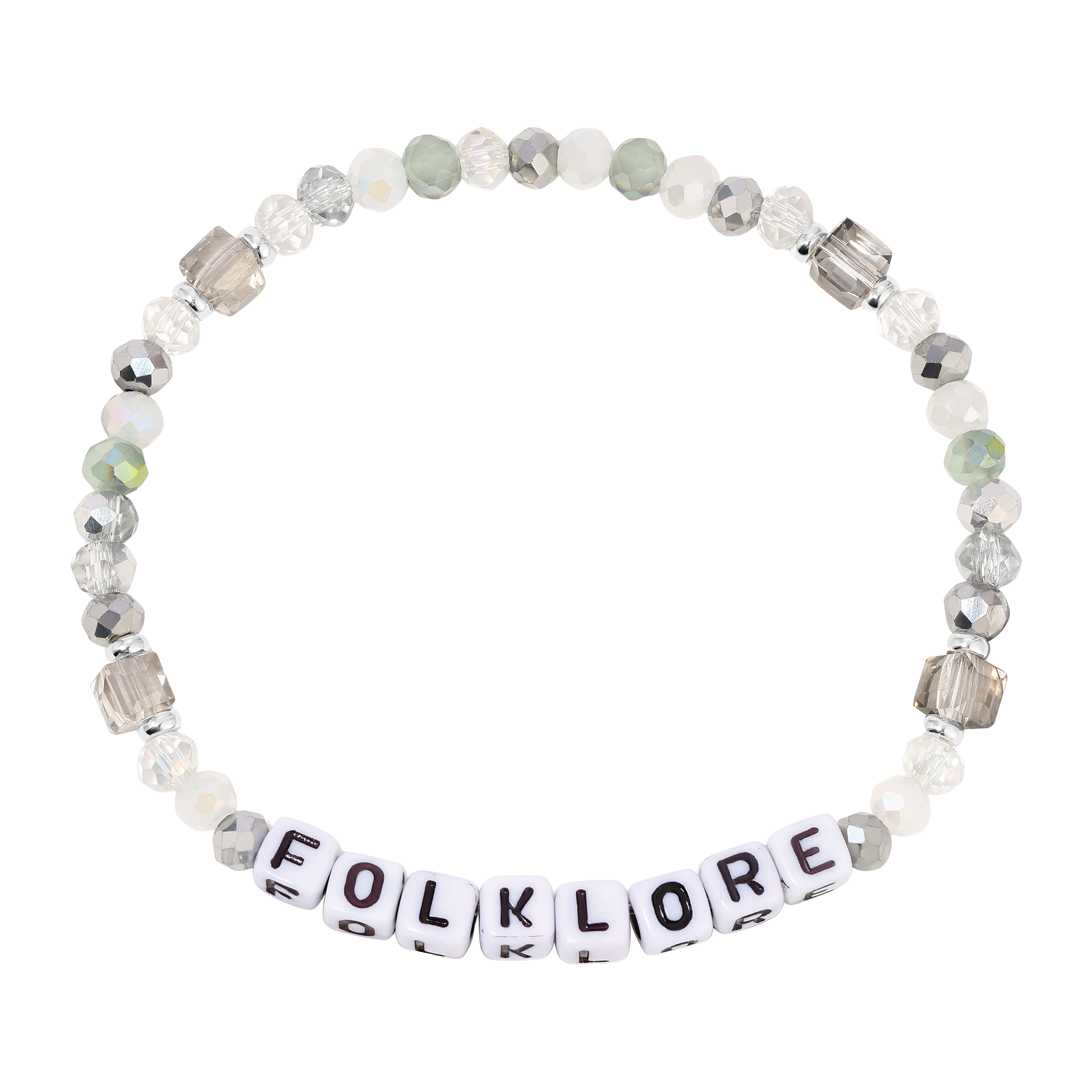 beaded bracelet with foklore letter beads